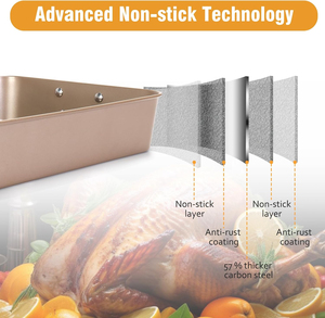 Stylish Stainless Steel Roasting <b>Pan</b> Designed For Healthy Convenient Family Cooking With Spacious Interior - Product Image 2