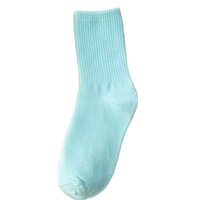 Chaussettes de sport mi-mollet en coton et bambou pour femme, compression classe 2, avec bord brodé, pour la course et le tennis, semelle unie