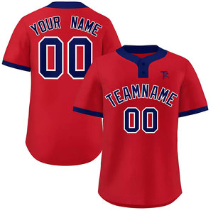 Chemise de baseball légère et écologique à deux boutons, respirante et anti-humidité, manches courtes, coupe flexible, unisexe - Product Image 1