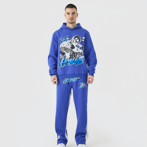 Conjunto Deportivo de Invierno para Hombre, de Primera Calidad, Personalizado, Estilo Urbano, Corte Regular, 100% Algodón, Resistente al Viento y Transpirable - Product Image 1