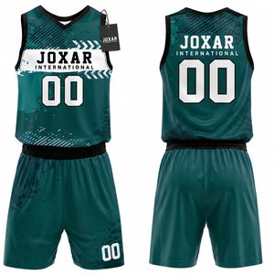 Uniformes de basket-ball pour hommes personnalisés de haute qualité en vente, imprimés par sublimation, vêtements de sport grande taille, logo personnalisé, polyester - Product Image 1
