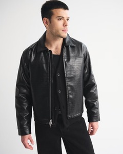 In-Stock Items Factory Direct Sales Spring Autumn Fashion Sports <b>Sheepskin</b> <b>Jacket</b> Unisex Genuine Leather Plain Dyed Waterproof - Product Image 1