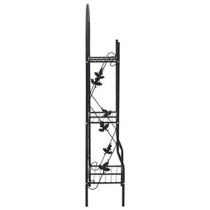 Black <b>Iron</b> 3-Layer Plant Rack 20.5"x11"x50.4" Garden Supplies - Product Image 3