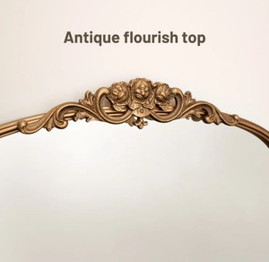 Arched Vintage Wall <b>Mirror</b> – Ornate Gold Decorative <b>Frame</b> <b>Mirror</b> for Living Room, Bedroom & Luxury Home Decor - Product Image 4