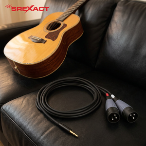 Câble audio 3,5 mm vers XLR mâle, paire, blindage tressé, gaine PVC, pour guitare - Product Image 6
