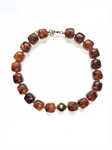 Collar de Joyería de Diseño Nuevo y Moderno, Cuentas de Resina de Colores, Geométrico, Hecho a Mano, para Unisex, Regalo - Product Image 3