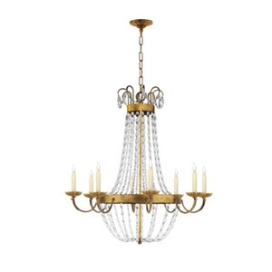Lustre moderne en cristal avec structure en fer, design simple et luxueux pour restaurant, couloir et chambre, lumières de mariage - Product Image 6