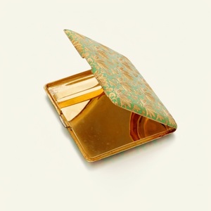 Étui à cigarettes en métal doré, vente en gros, étui rigide pour cigares, finition laiton vintage, accessoires pour fumeurs, cadeau pour homme - Product Image 5