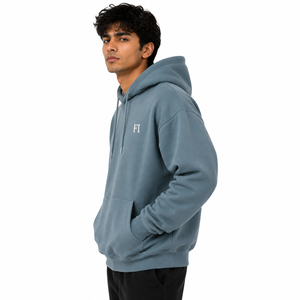 Custom Premium Cotton Hoodies <b>Thick</b> <b>Fleece</b> Oversized Winter Sweatshirt Rib Cuff Hooded Apparel OEM ODM Clothing B2B Supplier - Product Image 1
