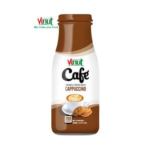 กาแฟคาปูชิโน่จากเมล็ดอาราบิก้า น้ำตาลน้อย 280 มล. ขวด PET จำหน่ายโดย VINUT Beverage สำหรับผู้ค้าส่งและผู้จัดจำหน่าย Horeca - Product Image 1