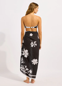 Custom Hawaiian Pareo Printed Polynesia Chiffon Sarong Tropical <b>Beach</b> Cover Up OEM Manufacturer Customized Fabric Supplier - Product Image 3