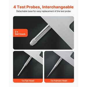 Micrometro di Precisione Easy-T per Misurazioni in Metallo con Intervallo di Misurazione di 0,22 Pollici, Risoluzione di 0,001 Pollici, 4 Incudini, 6 Barre Standard - Product Image 4