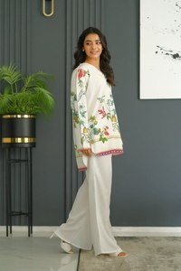 Beautiful Ethnic Clothing Amazing Color Modern Style Premium Bsy Viscous Latex <b>Cot</b> Set With Embroidery Work World Wide Exporter - Product Image 2
