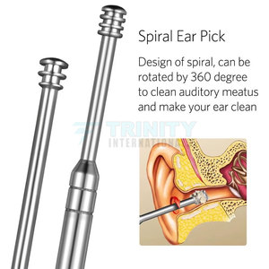 8 Pieces Ear Wax Removal Kit Ear Cleaning <b>Tool</b> Set With a Cleaning Brush and <b>Storage</b> <b>Box</b> For Sale - Product Image 3