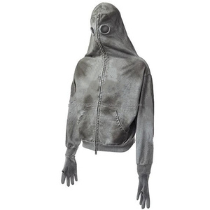 Nouveau sweat à capuche Hip Hop 2024, streetwear pour hommes, sweat à capuche américain, manteau à capuche avec gants, impression personnalisée sur écran, sweat à capuche 500gsm - Product Image 1