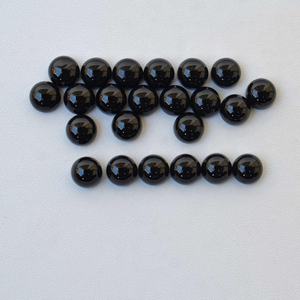 Cabochons ronds lisses en onyx noir naturel de 4mm, pierres onyx certifiées de qualité AAA, bijoux polis à la main, pierres précieuses en vrac semi-précieuses - Product Image 3
