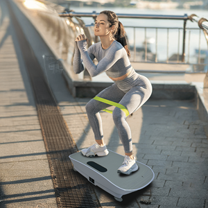 Piattaforma Vibrante Silenziosa Unisex Grey033 Crazy Fitness Massage a 10 Frequenze per Dimagrimento e Brucia Grassi - Product Image 2