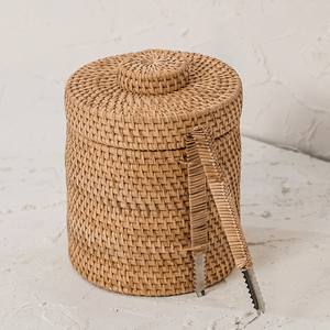 <b>Small</b> rattan cooler box dinner accessories hand-crafted ice lidded <b>boxes</b> wine beer coolers - Product Image 3