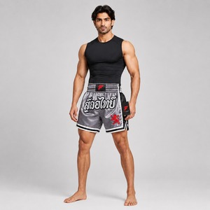 Shorts de Muay Thai confortables, conçus avec des matériaux respirants offrant une mobilité flexible et des performances fiables au quotidien. - Product Image 1