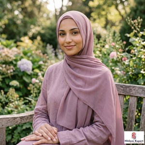 Custom Luxury Chiffon Scarf Soft <b>Silk</b> Feel <b>Head</b> <b>Wrap</b> Shawl OEM ODM Textile Factory Private Label - Product Image 5