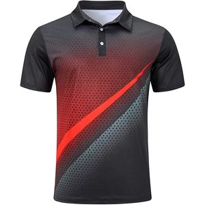 เสื้อกอล์ฟแห้งเร็วสำหรับผู้ชาย แขนสั้น รุ่นซัมเมอร์ 2026 หรูหรา คุณภาพสูง ผ้าถักยืดได้ พิมพ์ลายแบบซับลิเมชั่น ปกเสื้อแบบปกเชิ้ต - Product Image 1