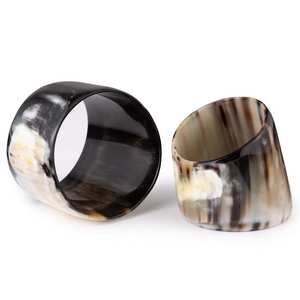 Anillo de Servilleta de Cuerno Natural de Lujo, Estilo Rústico, para Servilletas de Papel, para Mesa de Comedor, para Bodas, Fiestas, Decoración Moderna - Product Image 4