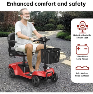 NEW Offer 4 Wheel Scooter for 25 Miles <b>Range</b> Electric Folding - Product Image 5