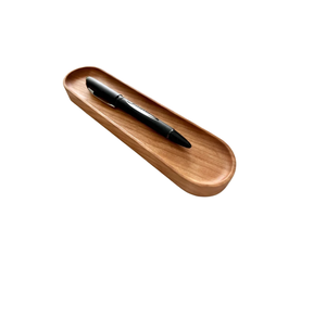 Wood Pen Box Creative Storage Wooden Box Storage Tray <b>Desk</b> Organizer Executive Wooden Ballpoint Pen Gift <b>Set</b> - Product Image 1
