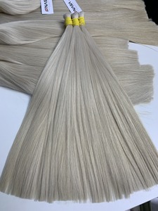 Extensions de cheveux en vrac à prix de gros, cheveux de donneur, double trame, 100 grammes, couleurs foncées, 24 pouces - Product Image 3