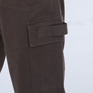 Pantalones Cargo de Lona Estilo Safari para Hombre, 100% Algodón, Ecológicos, de Secado Rápido, Resistentes al Viento, Antiarrugas, Transpirables, con Decoración Vintage - Product Image 2