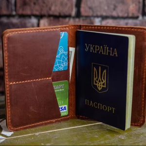 Custom Embossed Full Grain Leather <b>Passport</b> Holder Luxury Travel <b>Wallet</b> Genuine Leather <b>Passport</b> Case Bulk Wholesale LPH-0309 - Product Image 1