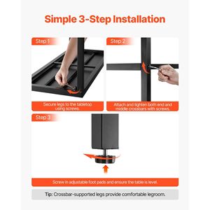 Tavolo da Bar Rettangolare da Esterno 39,4 x 15, Tavolo da Pranzo per Patio con Piano Impermeabile e Robusta Struttura in Metallo, Altezza Bancone - Product Image 5