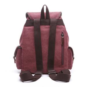 Canvas Unisex <b>Backpack</b> Vintage Style Softback 20-37L Durable Hasp Closure <b>Daily</b> Use Arcuate Shoulder Strap - Product Image 5