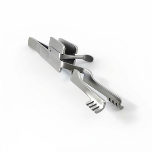 Heiss Self-Retaining Retractor. Blunt Angled HEISS Retractor Sharp / Blunt prongs 4/4 wound retractors 10 cm surgical - Product Image 6