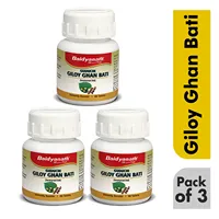Comprimés Baidyanath Giloy (Guduchi) Ghan Bati - Sans parabène, sans danger pour les diabétiques, extrait à base de plantes, extrait liquide-solide pur à 99%