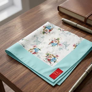 Pañuelo de bolsillo floral Blooming Elegance para hombre |   Pañuelo Elegante Estampado, Accesorio para Traje Formal, de Negocios, Boda o Fiesta, Regalo - Product Image 3