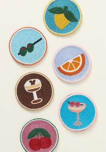 New Collection HANDMADE Beautiful Glass <b>Beaded</b> Round Table <b>Coasters</b> Made With Love And Care - Product Image 3