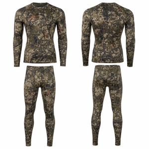 Conjunto de Camisa y Pantalones de Camuflaje de Manga Larga para Hombre MEGAMAPLE, Transpirable, Absorbente de Humedad, Poliéster, Ropa Casual de Verano para Exteriores - Product Image 1