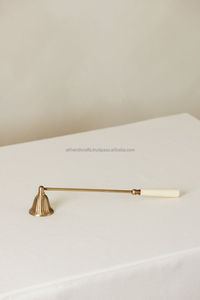 Vintage Luxury Eco-Friendly Brass <b>Candle</b> Snuffer with Bell and Wing Design for Pillar <b>Candles</b> Smokeless Extinguisher - Product Image 3
