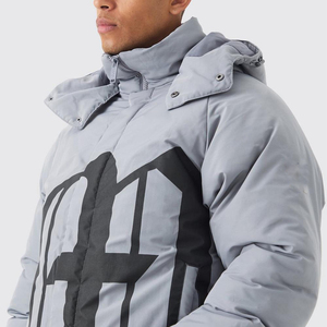 New Style Custom Design <b>Gothic</b> Extreme Heavy Filled Hooded Puffer Men's <b>Jackets</b> Stand Up Collar Quilted Down Puffer <b>Jacket</b> - Product Image 5