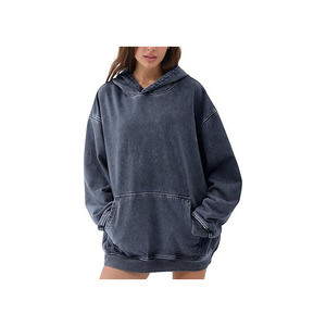 Sweat-shirts à capuche en coton vintage, délavés (effet dur et doux), coupe ample, décontractés, style gothique, Y2K, pour hommes, femmes et unisexe, personnalisables - Product Image 2