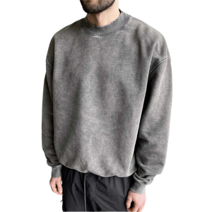 Nouvelle Arrivée Sweat-shirt Homme en Mélange de Coton à Capuche Style Urbain Streetwear Vente en Gros Fournisseur OEM ODM Usine - Product Image 4