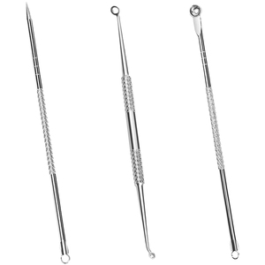 7 Pcs Blackhead <b>Remover</b> Tool Set Stainless Steel Acne Extractor Tools Pimple Popper Kit Facial Pore Cleaner with Travel Case - Product Image 3