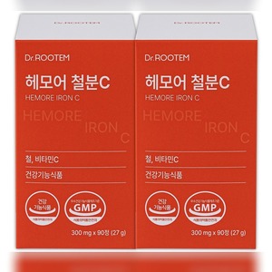 Suplemento alimenticio DR ROOTEM, Tabletas de Hemor Hierro C Ferrous Fumarate Coreanas, Hecho en Corea, 27 g, Sin Sabor, Vitamina - Product Image 1