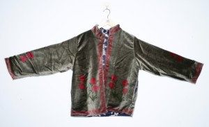 Veste en velours faite à la main, imprimée au bloc, respirante, tricotée, 100% coton, écologique, pour femme, motif floral ethnique, automne - Product Image 4