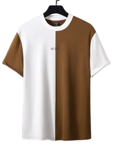 เสื้อยืดคอกลมแขนสั้นผ้าฝ้ายสำหรับผู้ชาย แบบเรียบ สำหรับพิมพ์โลโก้แบบกำหนดเอง พร้อมพิมพ์ซิลค์สกรีน น้ำหนัก 180 กรัม - Product Image 2