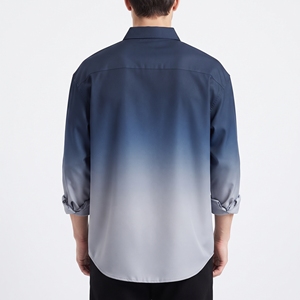 Chemise boutonnée pour homme à coupe ample, imprimée par sublimation intégrale, design personnalisé, style streetwear, fabricant de vêtements en gros, vêtements en vrac - Product Image 2