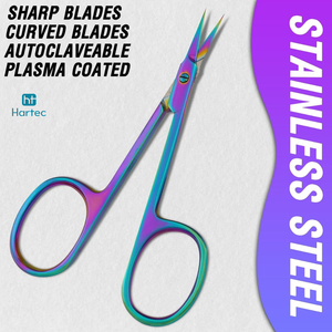Rainbow Plated Nail <b>Trimmer</b> & Carry Pouch Durable Stainless Steel Beauty Tool for Salon Aesthetic Results Manicure Nail Scissors - Product Image 6