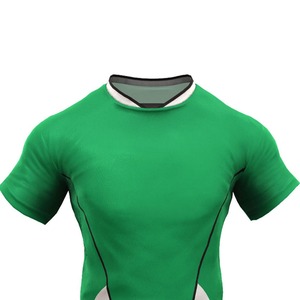 เสื้อรักบี้แบบสั่งทำ OEM พร้อมลายตารางและโลโก้ด้านหน้า  ทนทาน ระบายอากาศได้ดี ผลิตจากโพลีเอสเตอร์อย่างหนา  ชุดแฟชั่น - Product Image 3