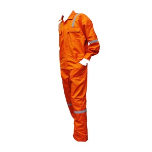 Combinaison de travail haute visibilité orange pour homme, réfléchissante, en polyester - Product Image 5